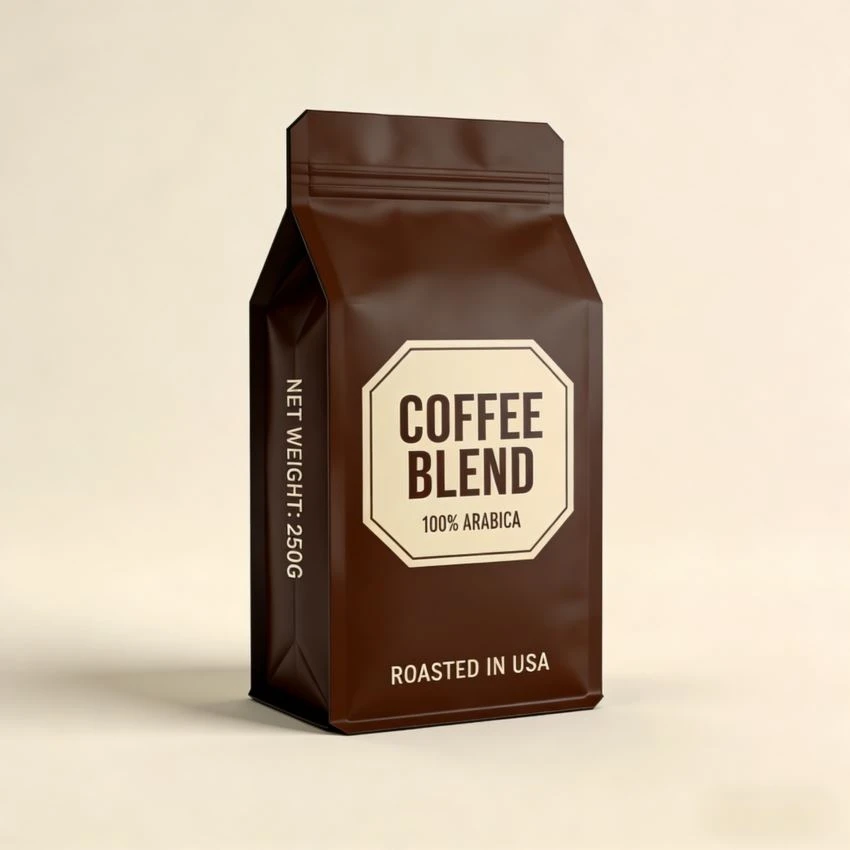 Coffee Flat Bottom Bag Coffee Flat Bottom Bag